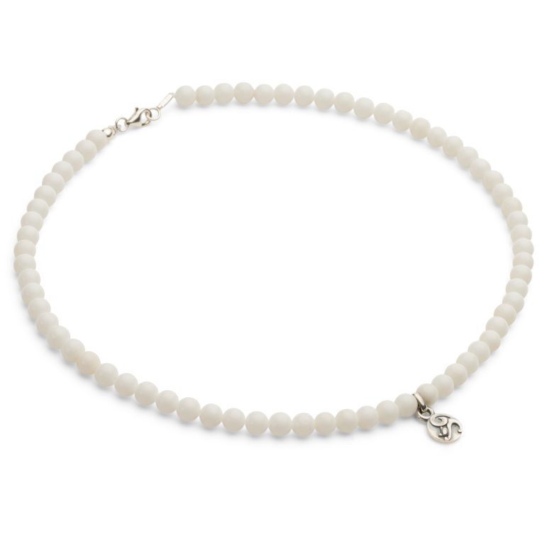 Halskette Jade weiß